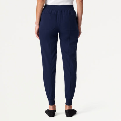 Willow Slim High Waisted Scrub Jogger - Midnight Navy