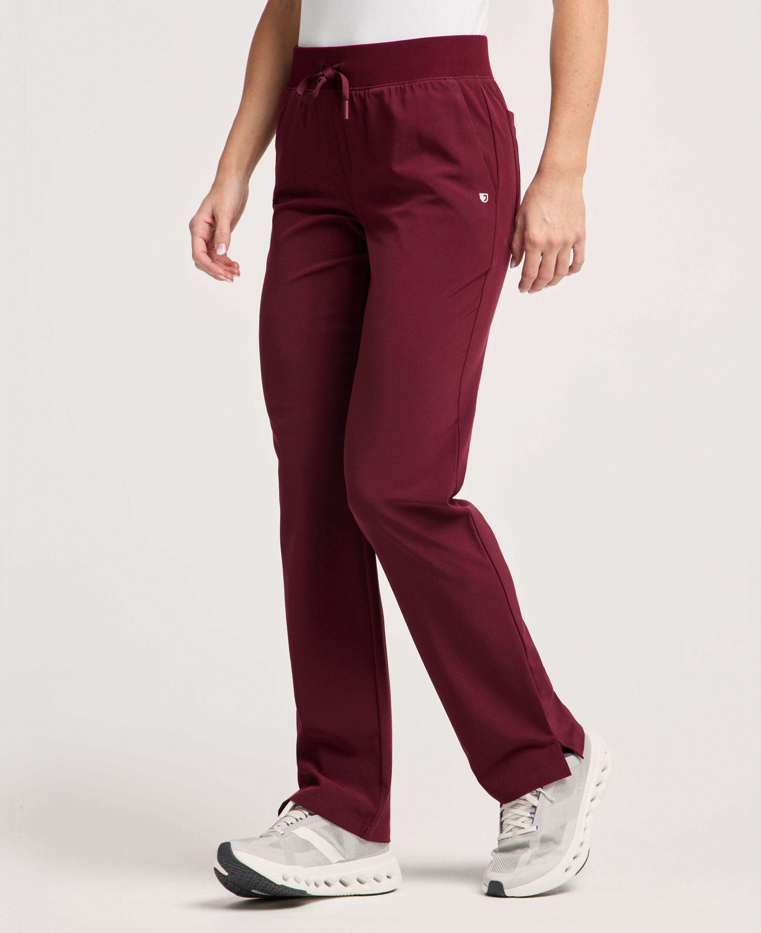Cam 5-Pocket Scrub Pant - Burgundy