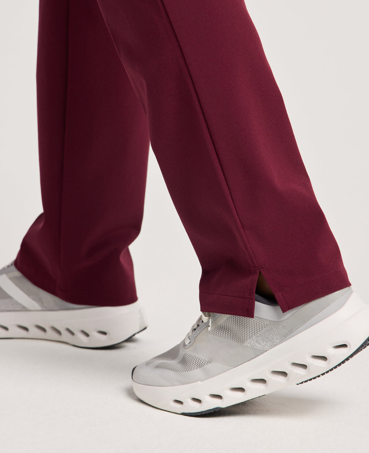 Jaanuu Cam 5-Pocket Scrub Pant in Burgundy, product photo 6 of 6