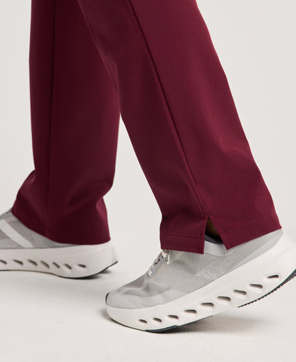 Jaanuu Cam 5-Pocket Scrub Pant in Burgundy, product photo 6 of 6