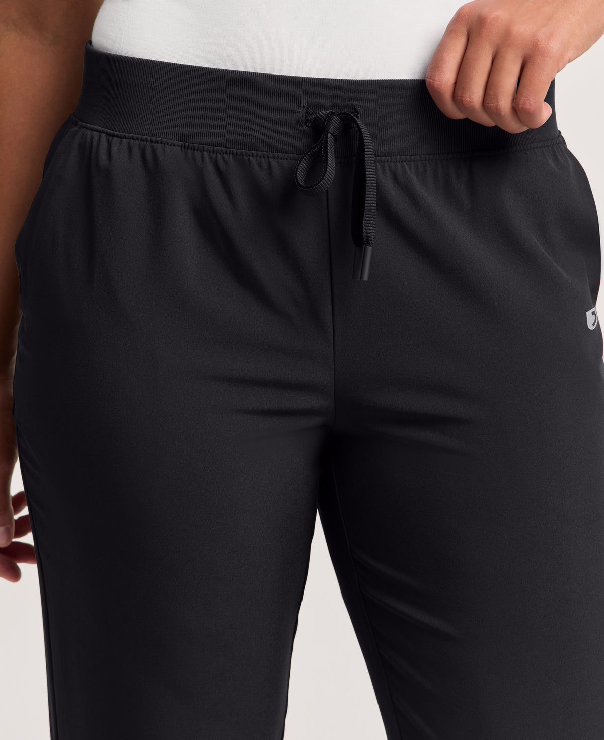 Jaanuu Cam 5-Pocket Scrub Pant in Black, product photo 3 of 6