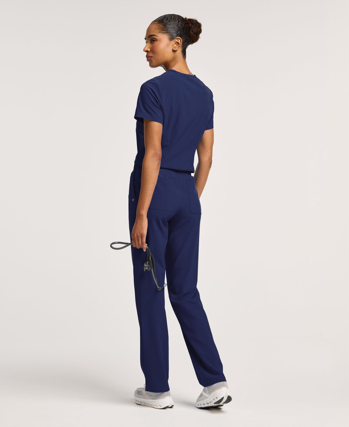 Jaanuu Cam 5-Pocket Scrub Pant in Midnight Navy, product photo 5 of 6