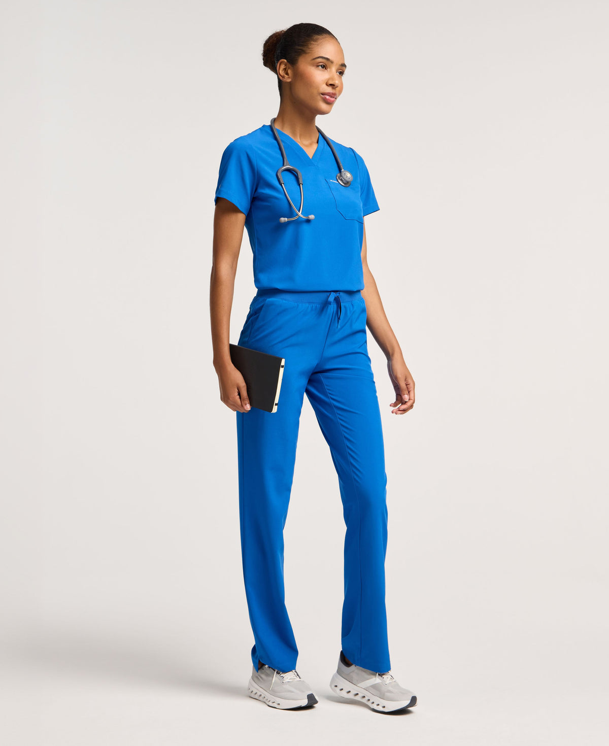 Jaanuu Cam 5-Pocket Scrub Pant in Royal Blue, product photo 4 of 6