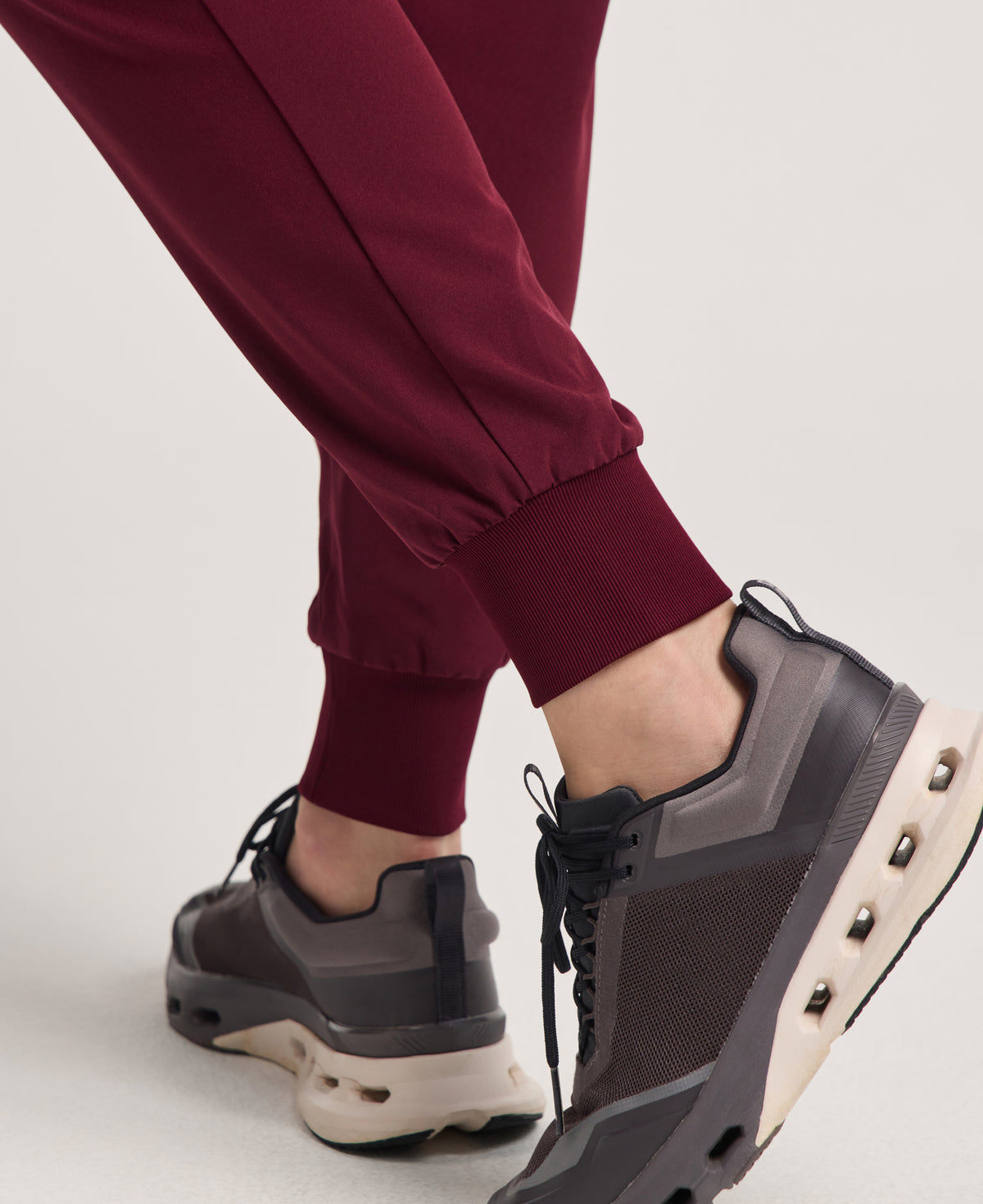 Jaanuu Arden Slim Scrub Jogger in Burgundy, product photo 5 of 6