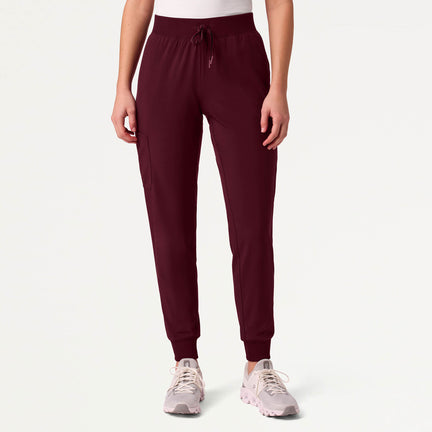 Arden Slim Scrub Jogger - Burgundy