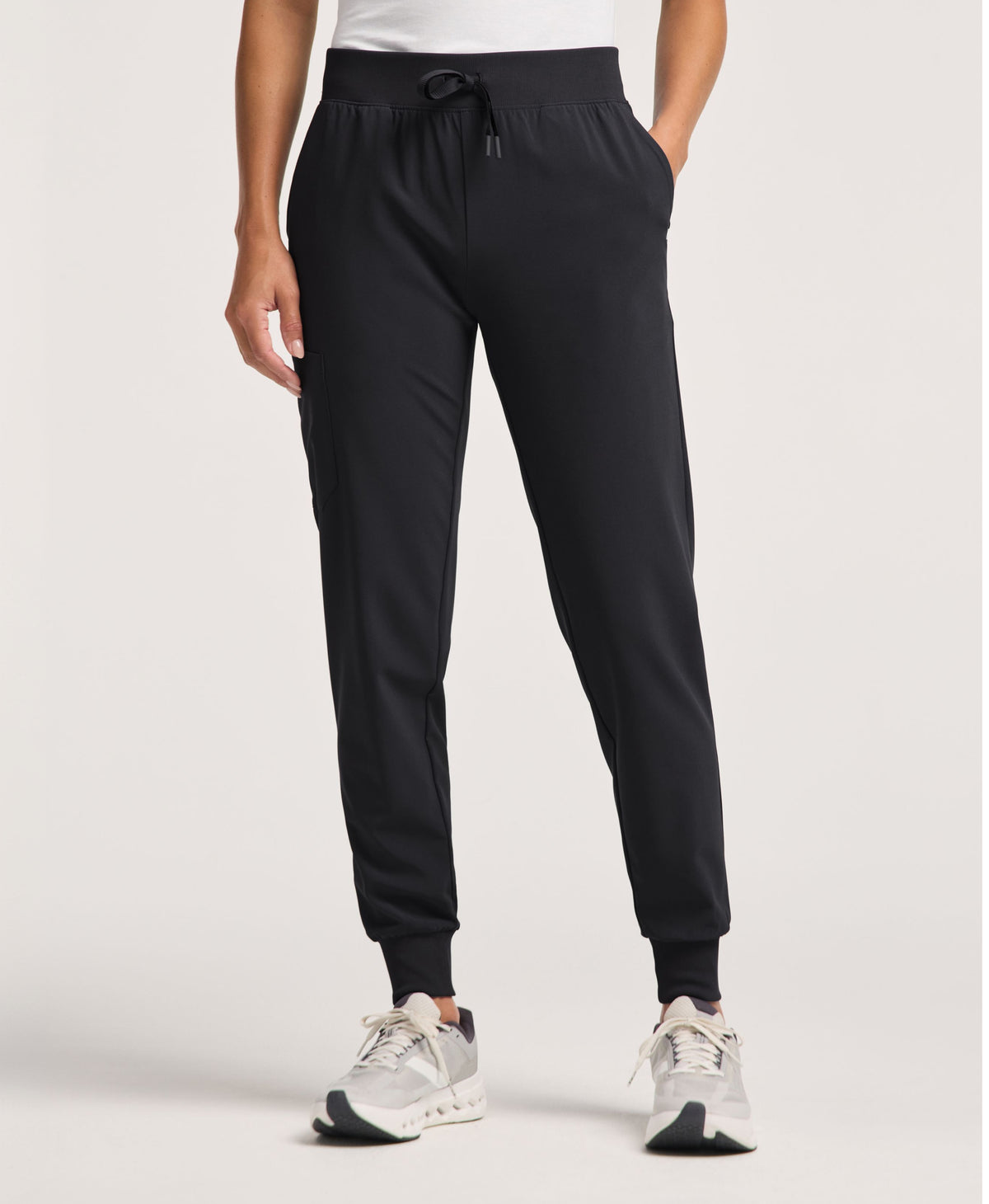 Jaanuu Arden Slim Scrub Jogger in Black, product photo 1 of 6