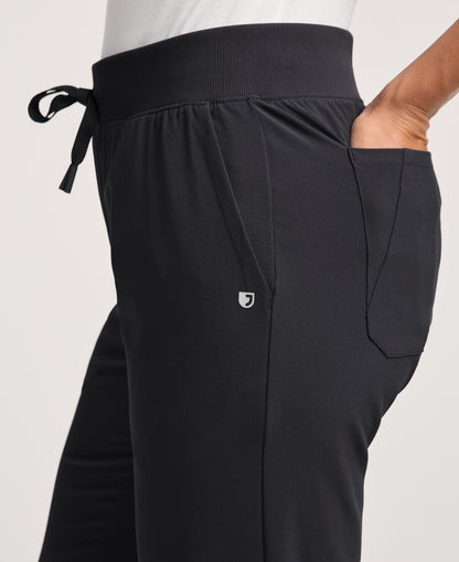 Jaanuu Arden Slim Scrub Jogger in Black, product photo 2 of 6