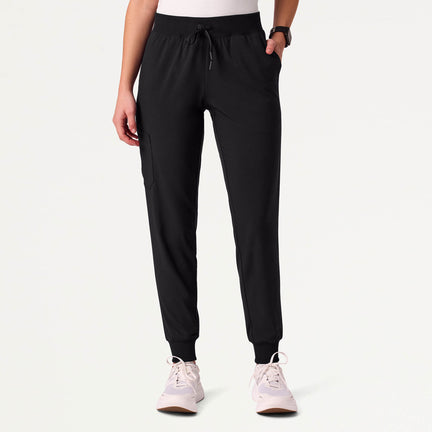 Arden Slim Scrub Jogger - Black