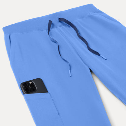 Silex UltraLITE™ 6-Pocket Slim Scrub Jogger - Ceil Blue
