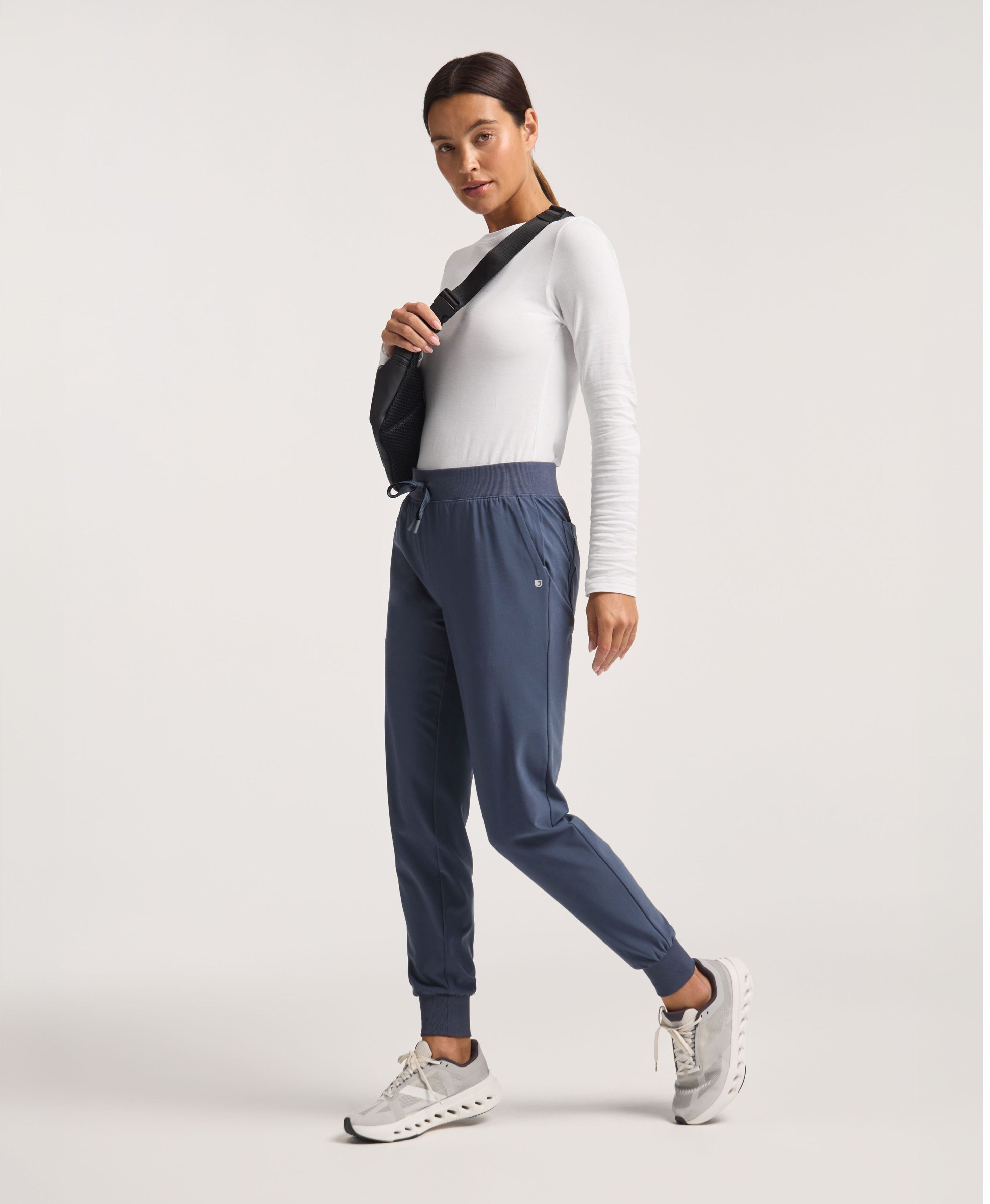 Jaanuu Arden Slim Scrub Jogger in Carbon Gray, product photo 1 of 6