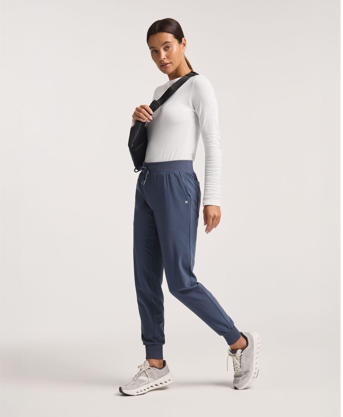 Jaanuu Arden Slim Scrub Jogger in Carbon Gray, product photo 1 of 6
