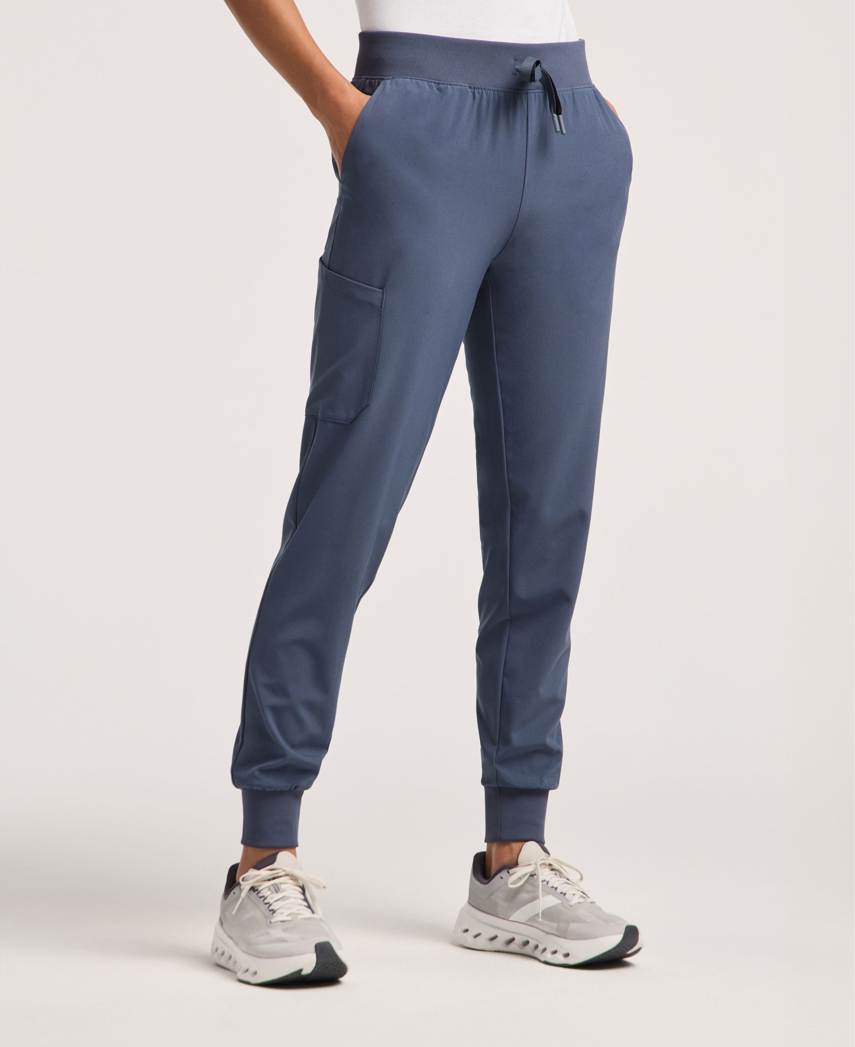 Jaanuu Arden Slim Scrub Jogger in Carbon Gray, product photo 2 of 6