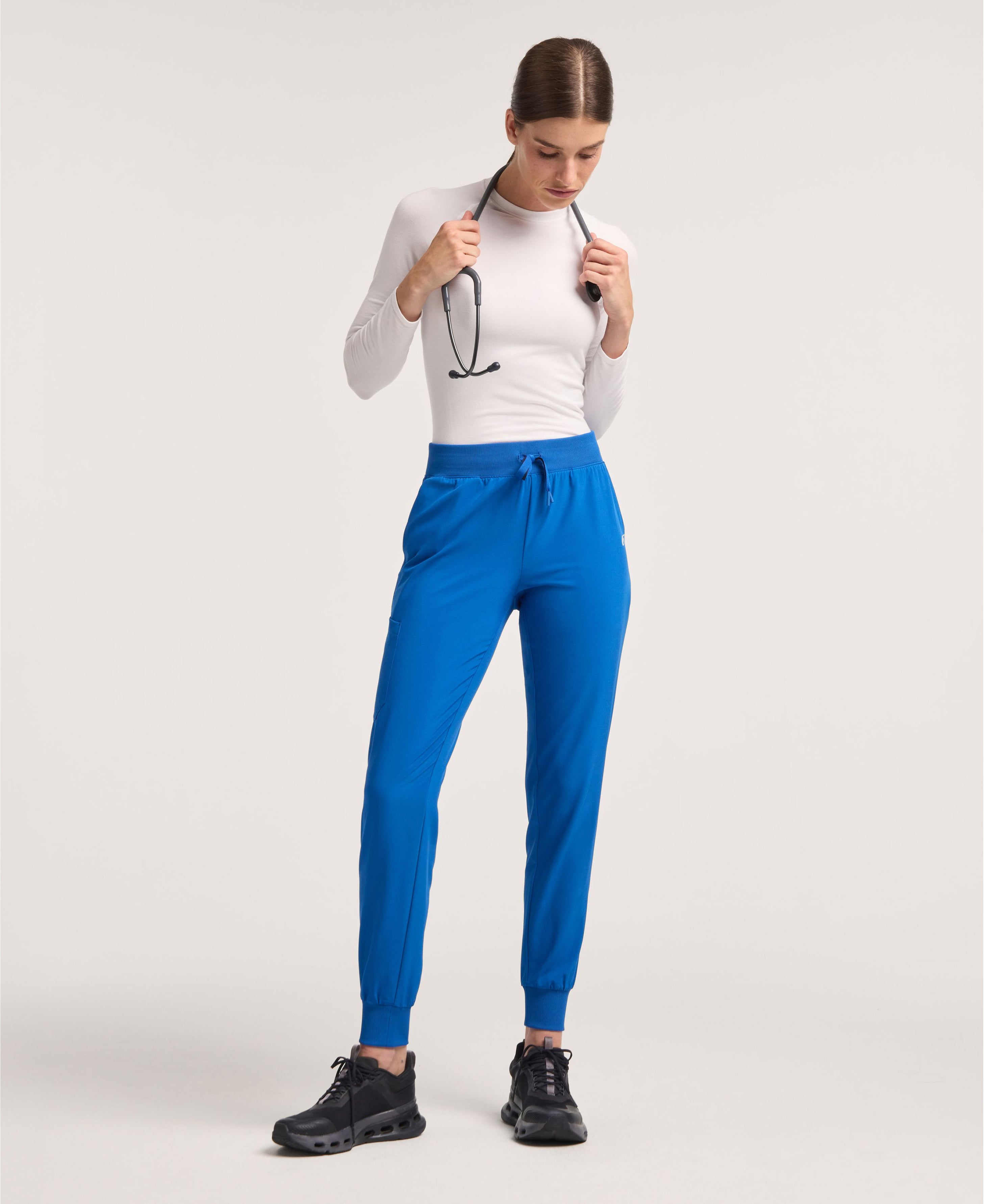 Jaanuu Arden Slim Scrub Jogger in Royal Blue, product photo 1 of 6