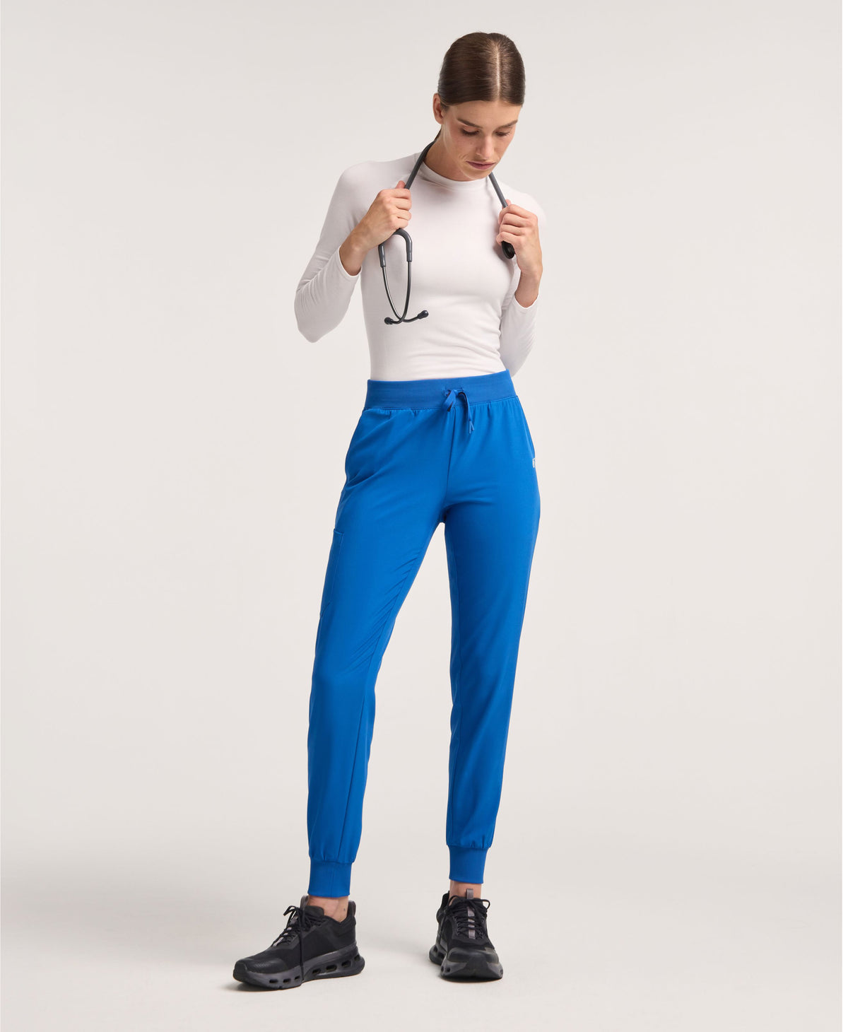 Jaanuu Arden Slim Scrub Jogger in Royal Blue, product photo 1 of 6