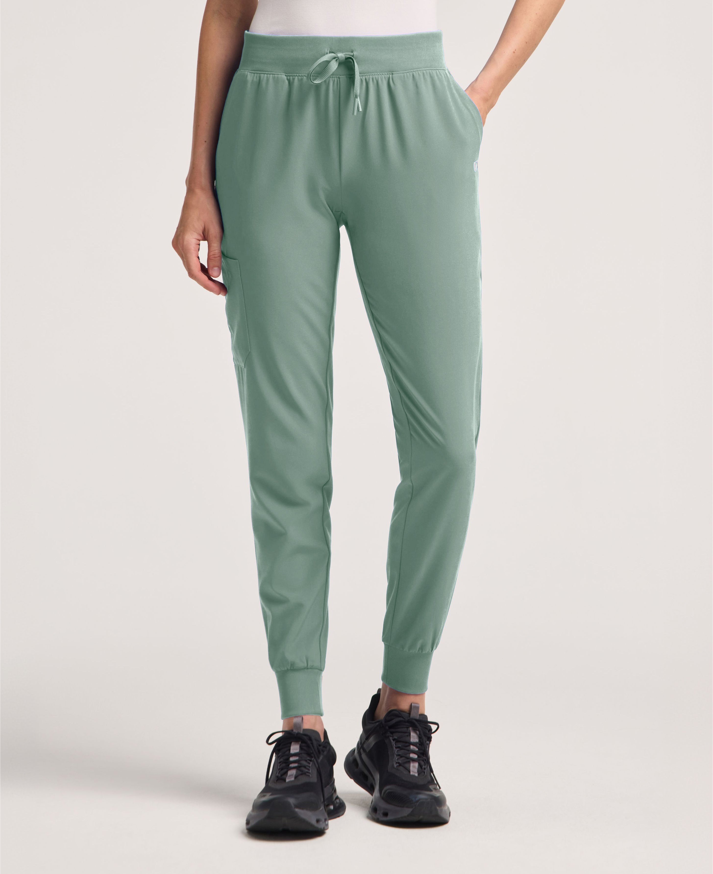 Arden Slim Scrub Jogger - Sage