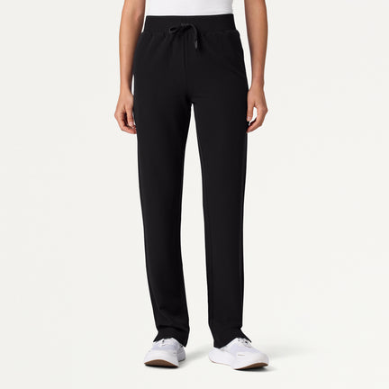 Xenos Slim Knit-Waist Scrub Pant - Black