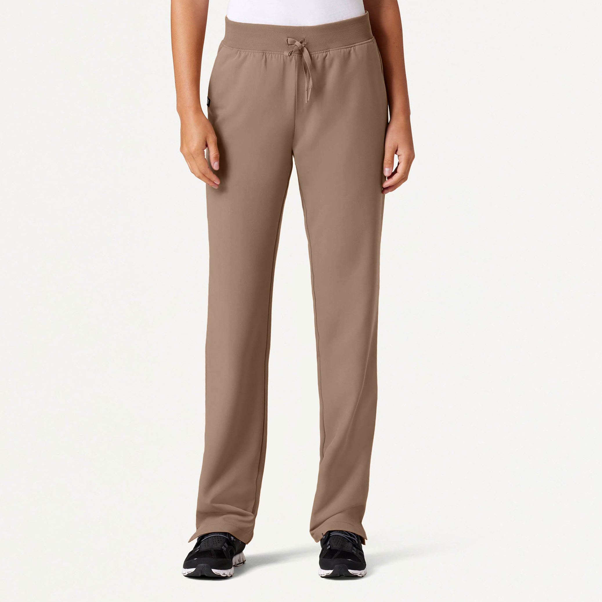 Jena pro ホームケア Xenos Slim Knit-Waist Scrub Pant - Mocha – JAANUU