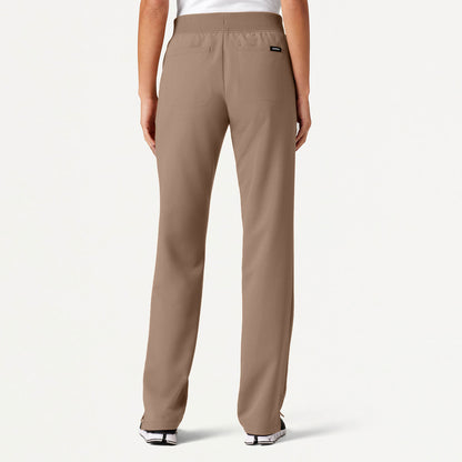 Xenos Slim Knit-Waist Scrub Pant - Mocha