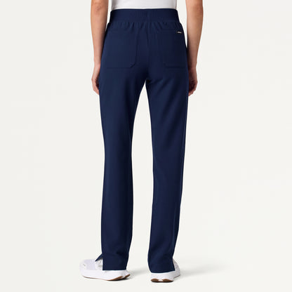 Xenos Slim Knit-Waist Scrub Pant - Midnight Navy