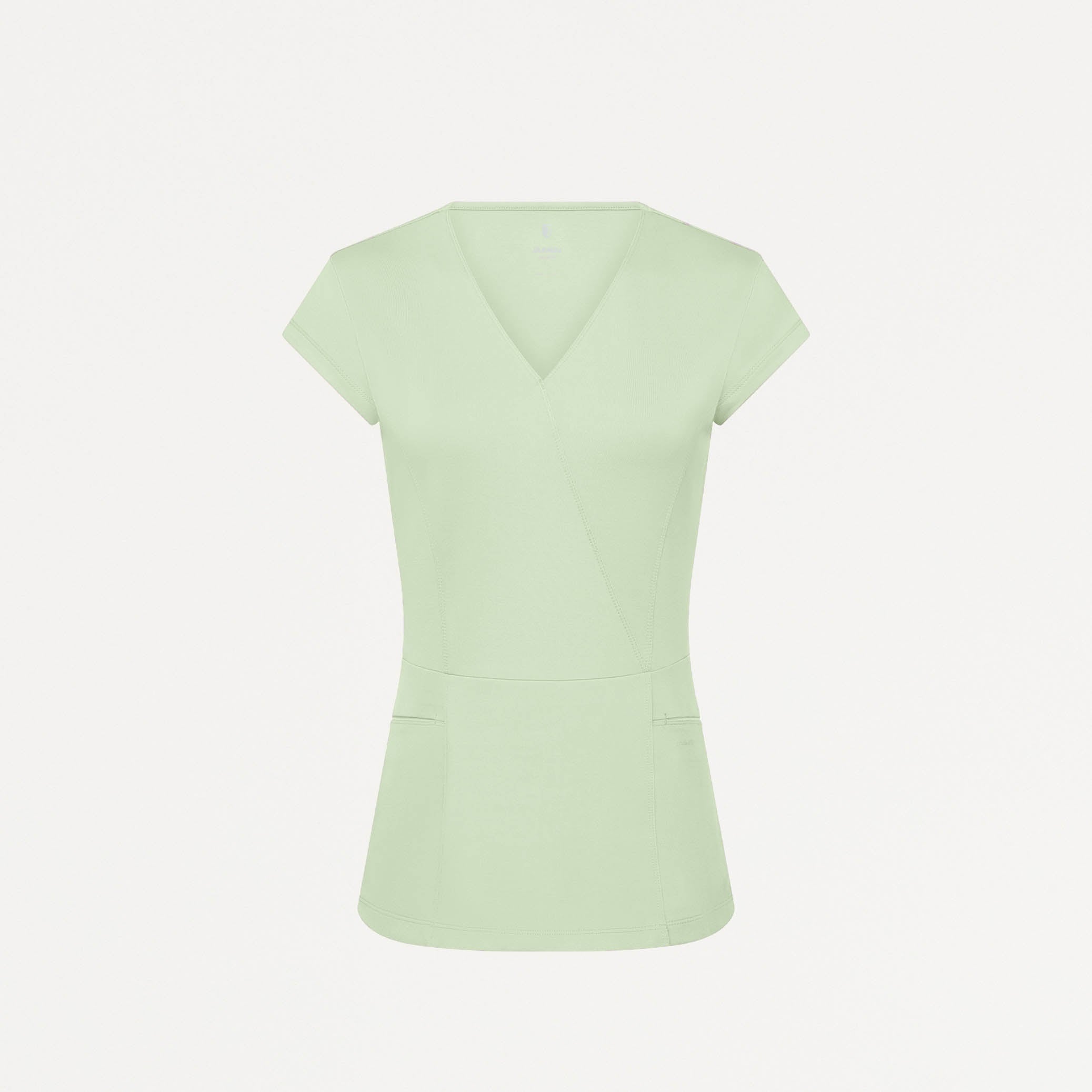 Isla Mock-Wrap UltraSOFT™ Scrub Top - Mint