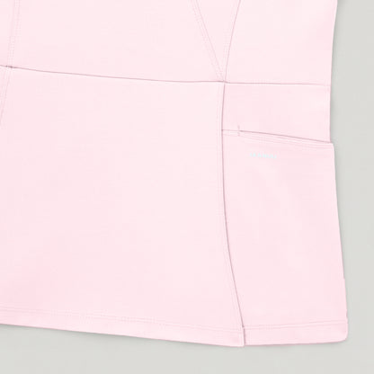 Isla Mock-Wrap UltraSOFT™ Scrub Top - Rose Quartz