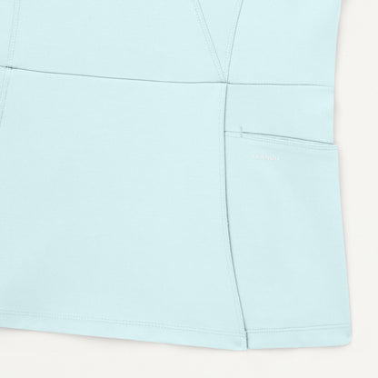 Isla Mock-Wrap UltraSOFT™ Scrub Top - Sky Blue