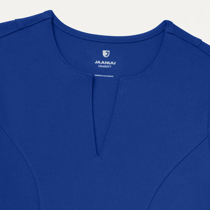 Zoe Slim 3/4-Sleeve UltraSOFT™ Scrub Top - Galaxy