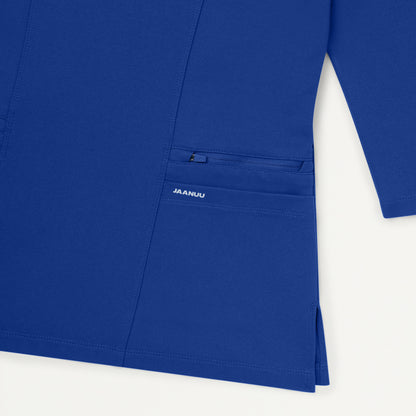 Zoe Slim 3/4-Sleeve UltraSOFT™ Scrub Top - Galaxy