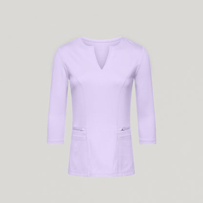 Zoe Slim 3/4-Sleeve UltraSOFT™ Scrub Top - Lavender