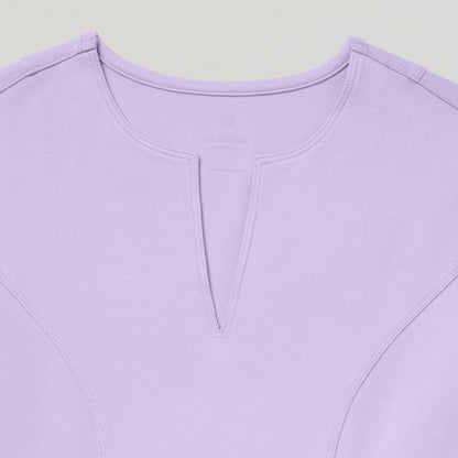 Zoe Slim 3/4-Sleeve UltraSOFT™ Scrub Top - Lavender