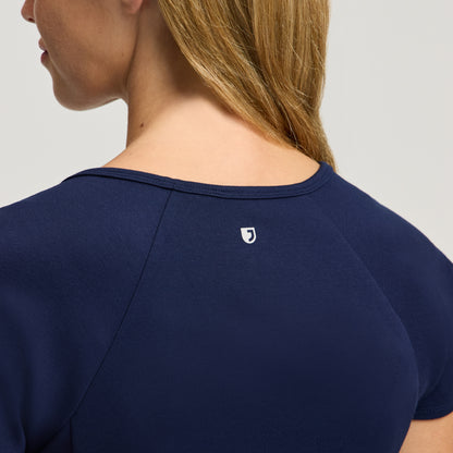 Sorrell Peplum Scrub Top - Midnight Navy