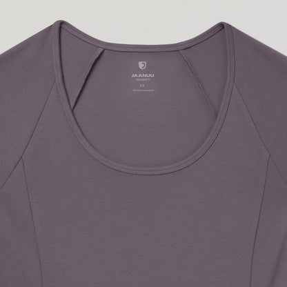 Sorrell Peplum Scrub Top - Titanium