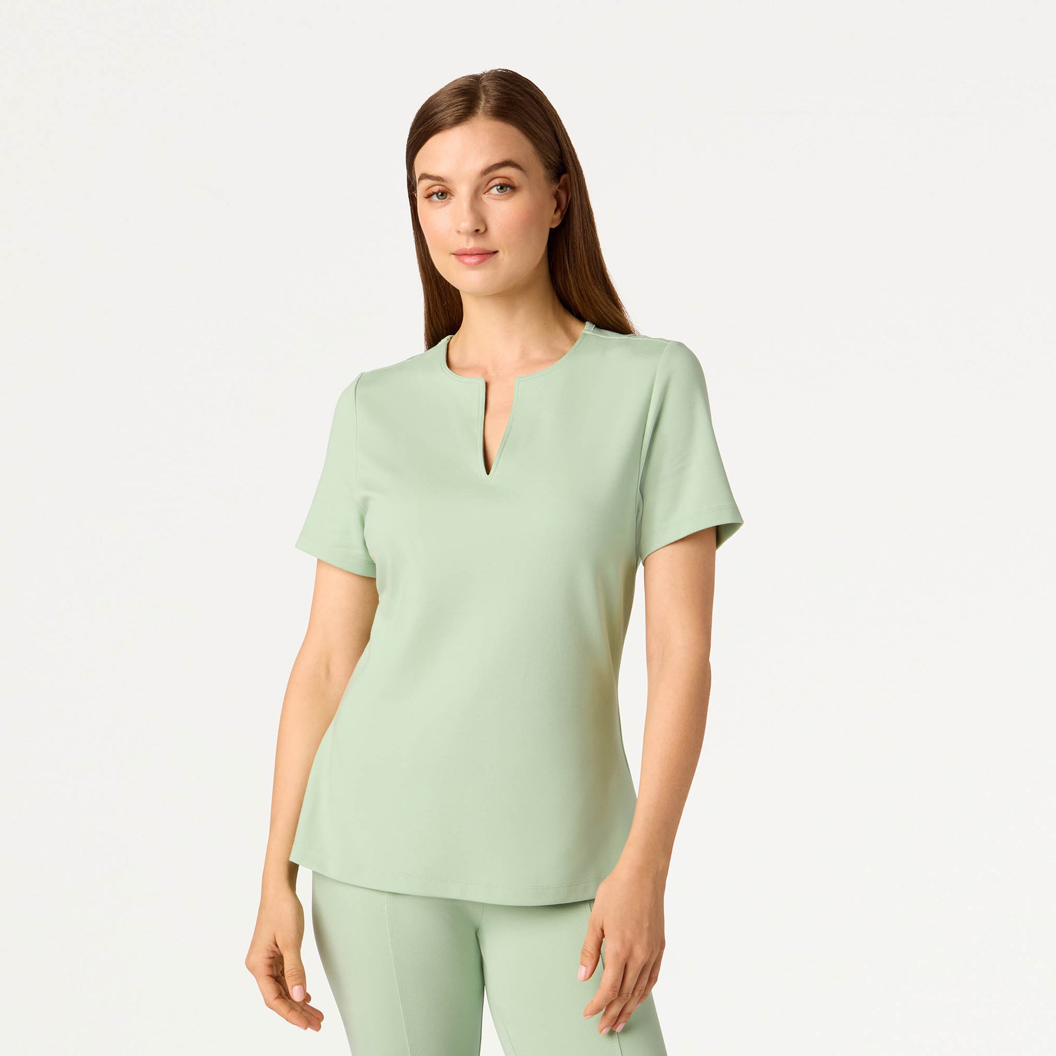 Sloane Slim Scrub Top - Mint
