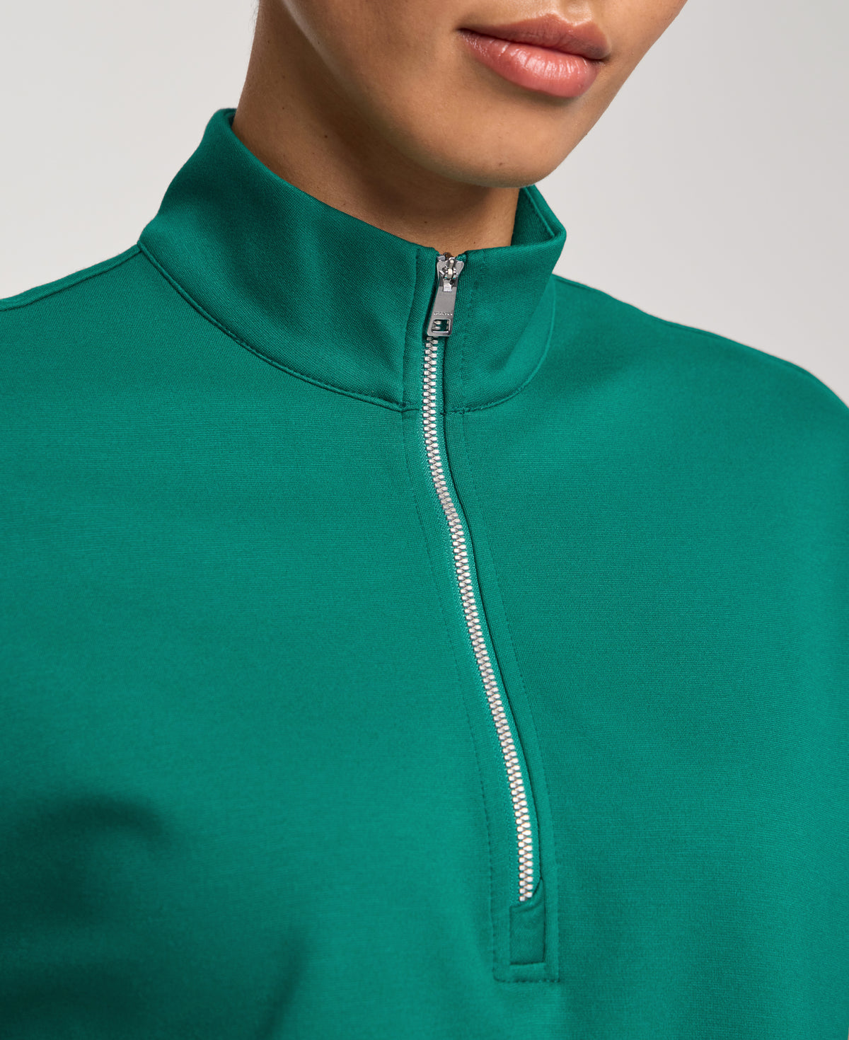 Jaanuu Noam Boxy Scrub Top in Hunter Green, product photo 3 of 6