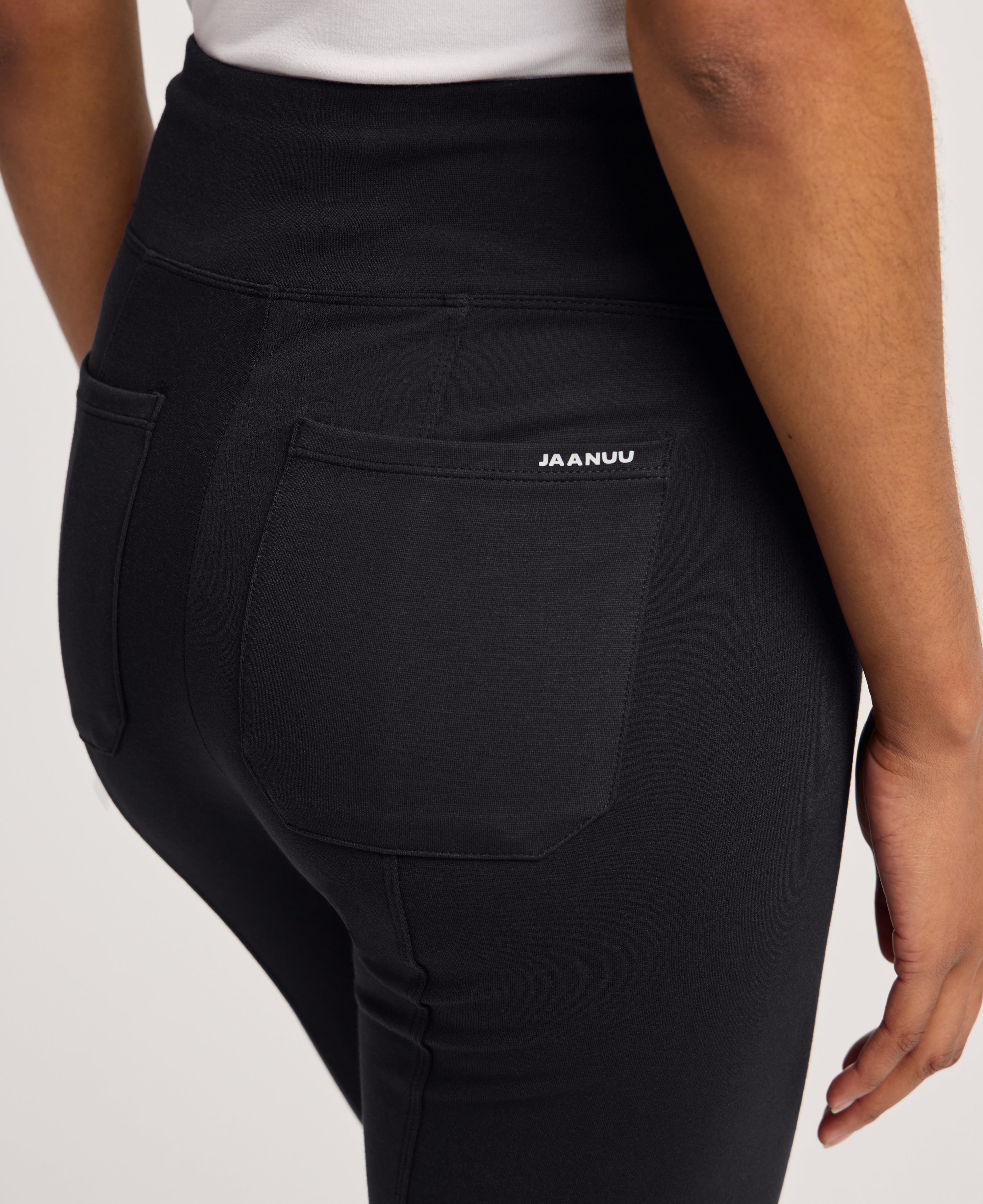 Jaanuu Ivy Yoga Scrub Pant in Black, product photo 6 of 6