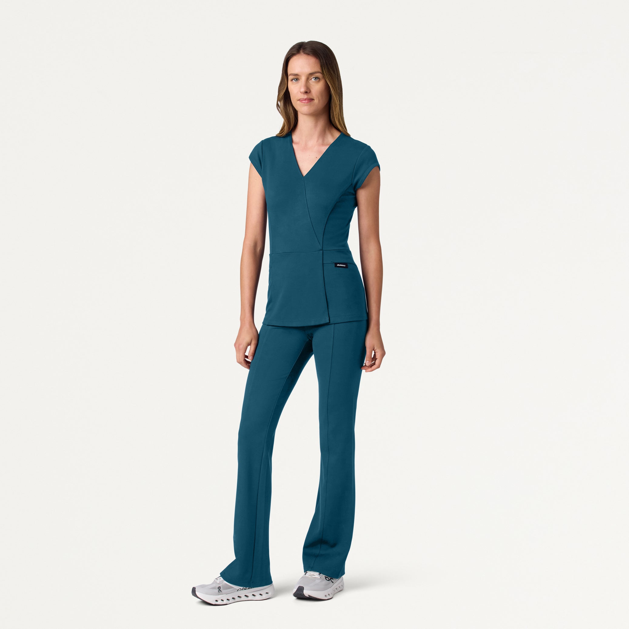 Ivy UltraSOFT™ Yoga Scrub Pant - Caribbean Blue
