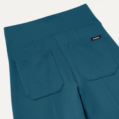 Ivy UltraSOFT Yoga Scrub Pant - Caribbean Blue
