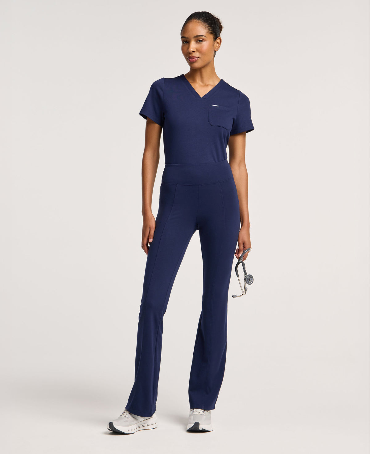 Jaanuu Ivy Yoga Scrub Pant in Midnight Navy, product photo 2 of 6