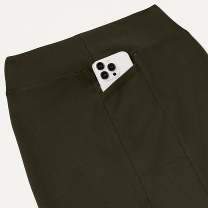 The Scrub Skirt - Deep Olive
