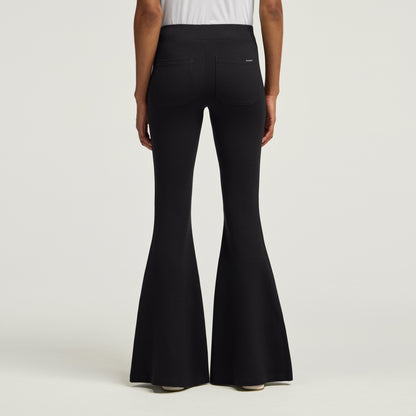 Nyla Super-Flare Scrub Pant - Black