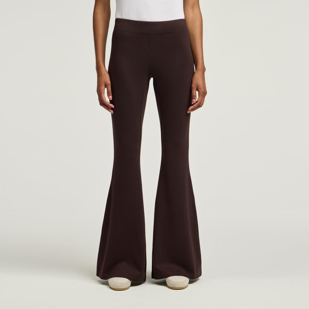 Nyla Super-Flare Scrub Pant - Espresso