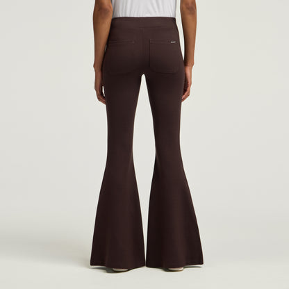 Nyla Super-Flare Scrub Pant - Espresso