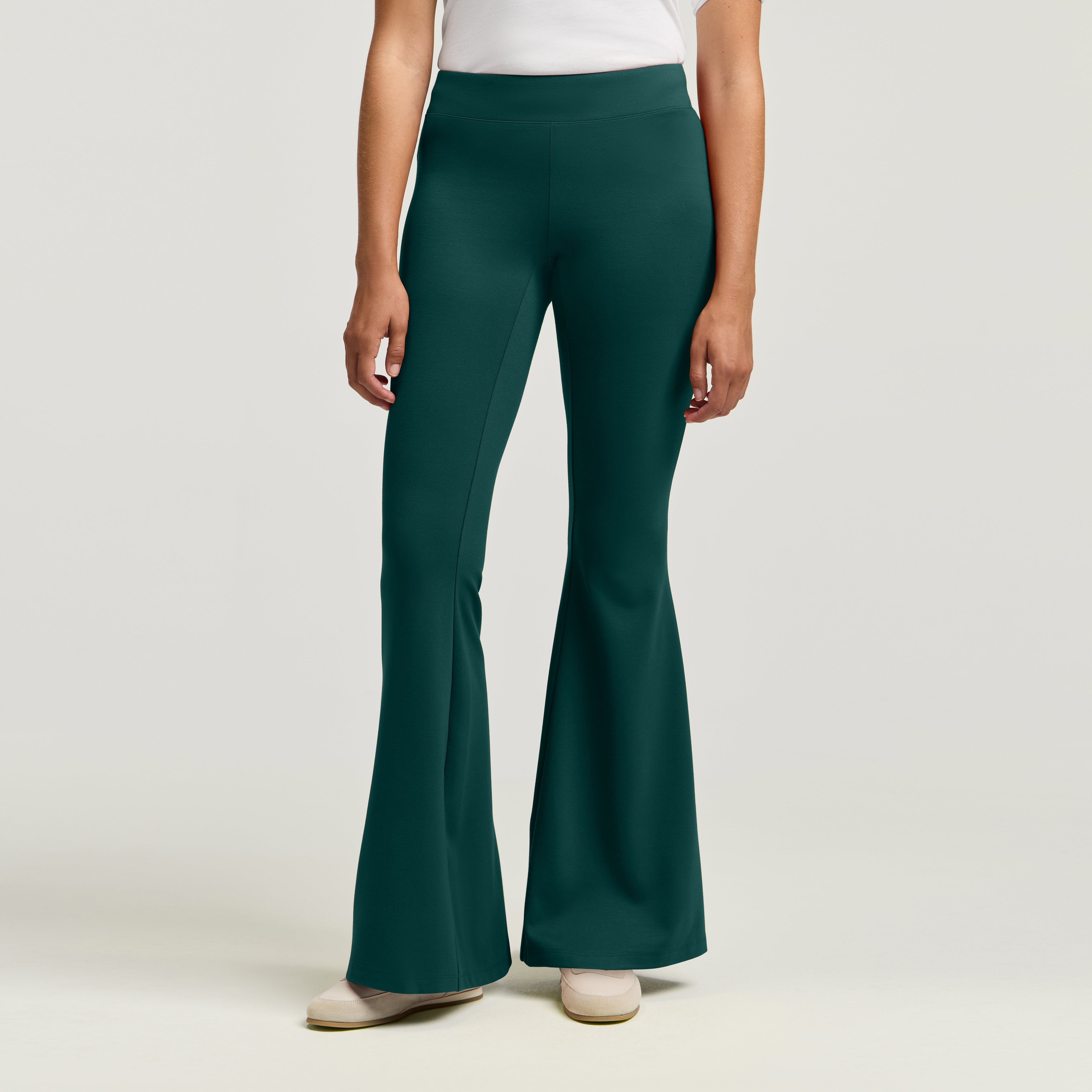 Nyla Super-Flare Scrub Pant - Midnight Green