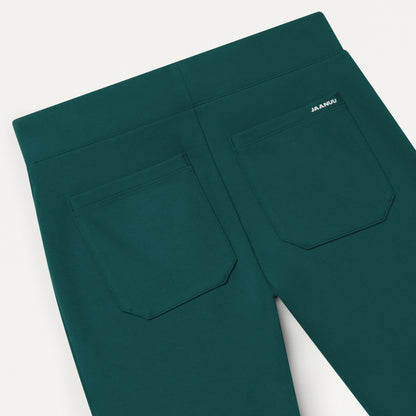 Nyla Super-Flare Scrub Pant - Midnight Green