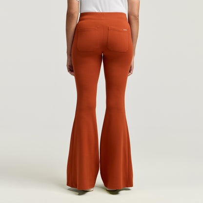 Nyla Super-Flare Scrub Pant - Sienna
