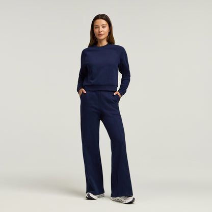 After-Hours Wide Leg Sweatpant - Midnight Navy