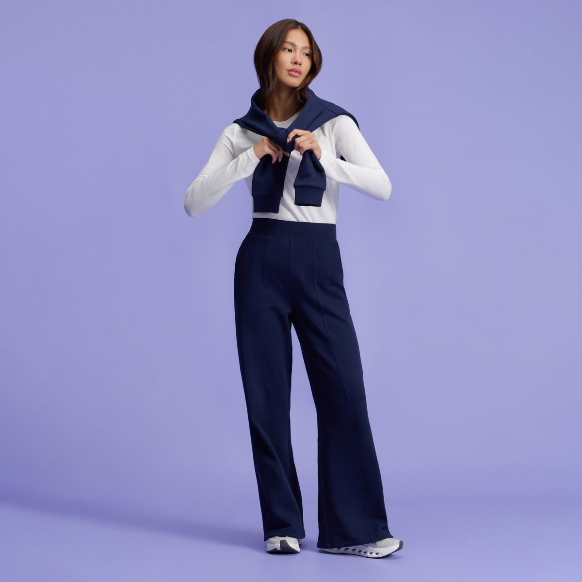 After-Hours Wide Leg Sweatpant - Midnight Navy