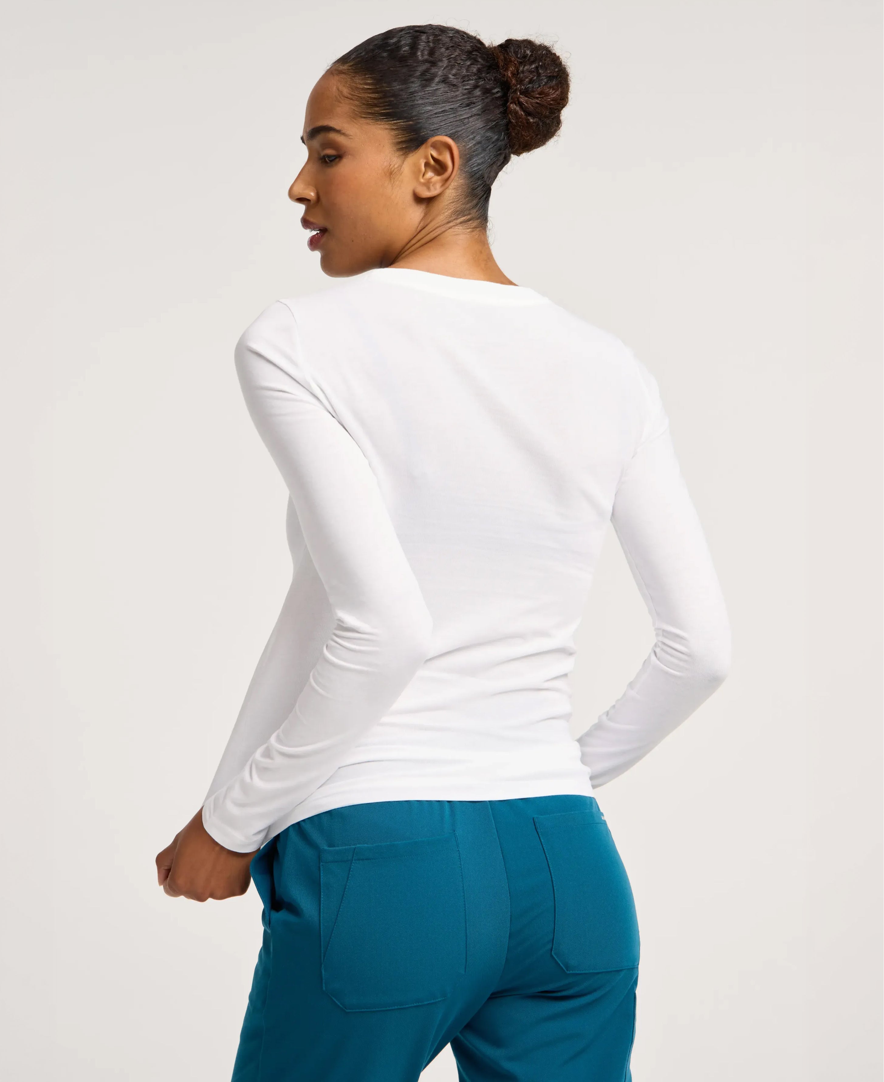 Jaanuu Regenˣ Cotton Underscrub in White, product photo 3 of 6