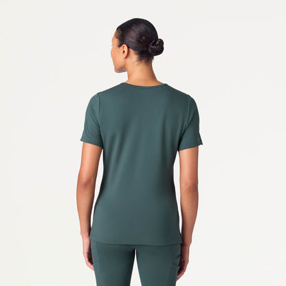 Cesi Slim UltraSOFT™ Scrub Top - Alpine Green
