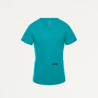 Cesi Slim UltraSOFT Scrub Top - Teal